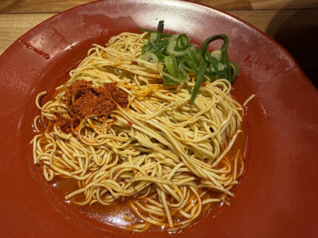 期間限定の変玉（替玉）麻辣玉の写真